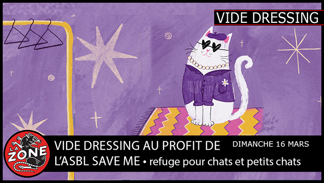 Vide Dressing au profit de Save Me asbl, refuge pour chats et petits chats.